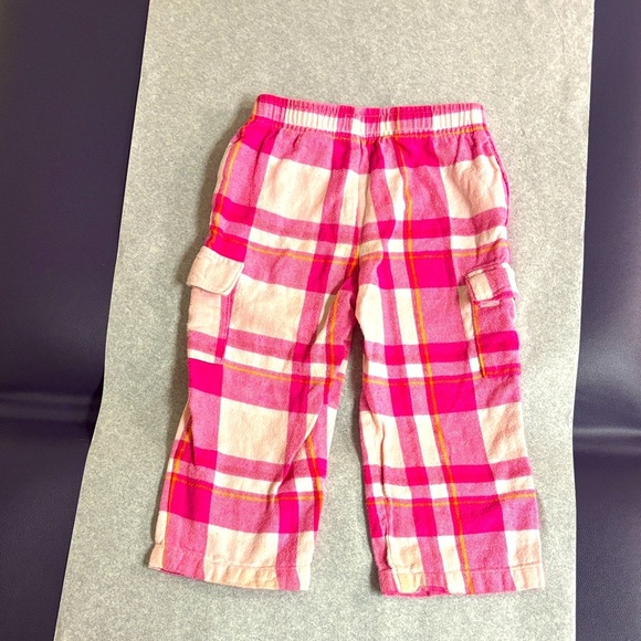 L.L. Bean 3T Pink Plaid Cargo Pants, EUC, 15% off w 2+ bundle, ofrswelcome - Picture 5 of 5